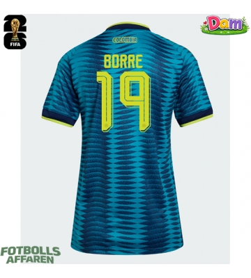 Colombia Rafael Santos Borre #19 Bortatröja Kvinnor VM 2026 Kortärmad